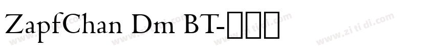 ZapfChan Dm BT字体转换